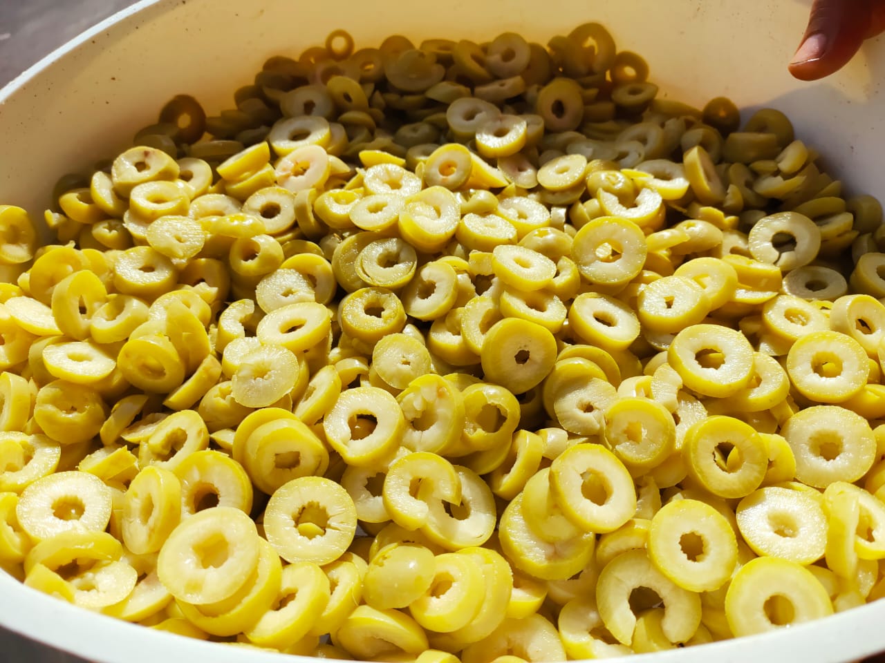 Green Olives Cut
