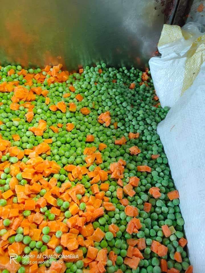 Frozen peas with carrots