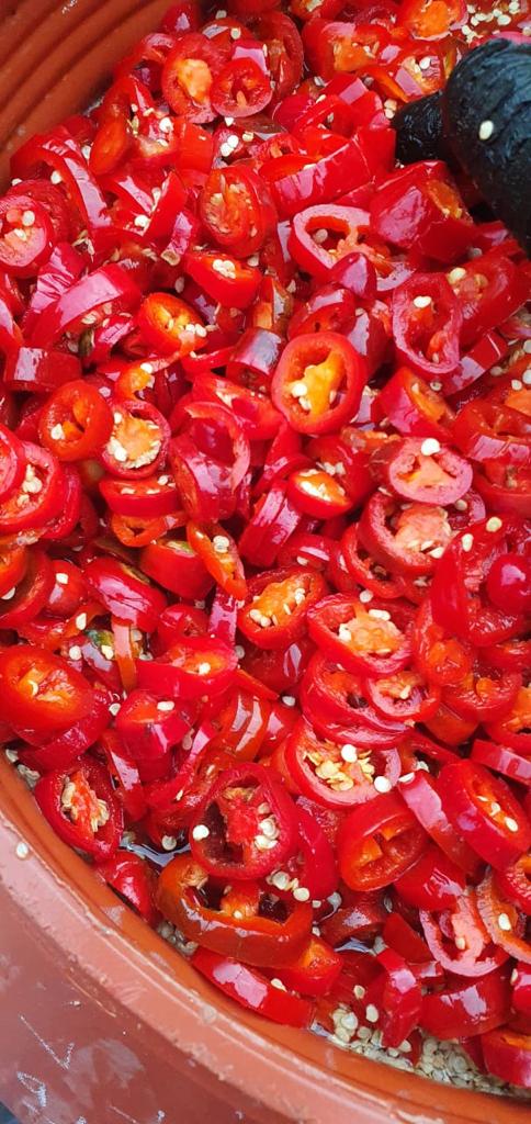 Jalapeno Pepper Hot Red Cut