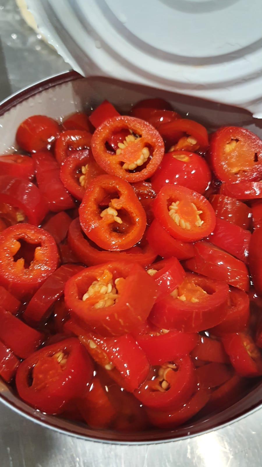 Jalapeno Pepper Hot Red Cut