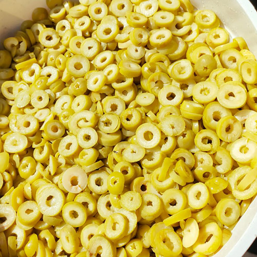 Green Olives Cut